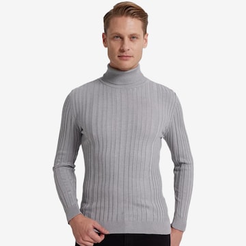 D’S Damat Pullover in Grau: Vorderseite