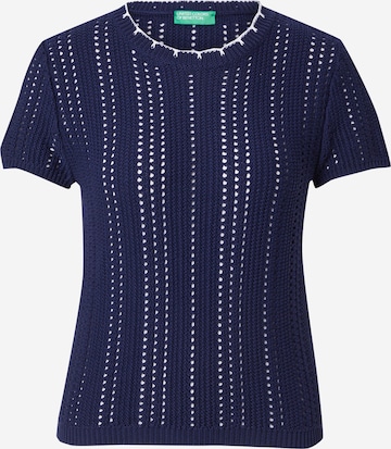 UNITED COLORS OF BENETTON Pullover in Blau: Vorderseite