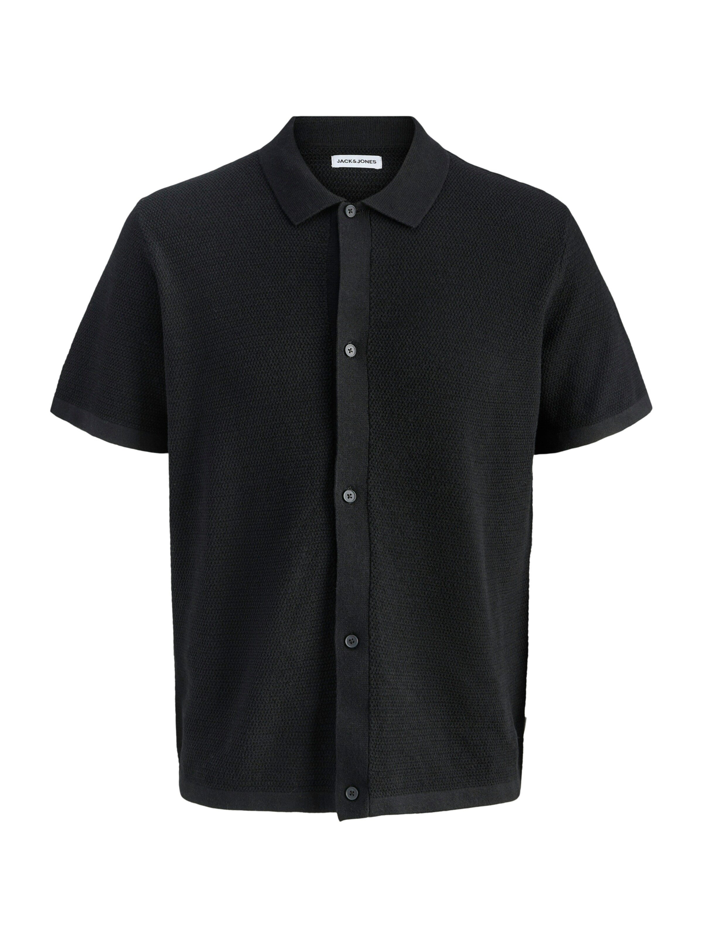 Coupe regular Chemise 'JJEGEORGE' JACK & JONES en noir : devant