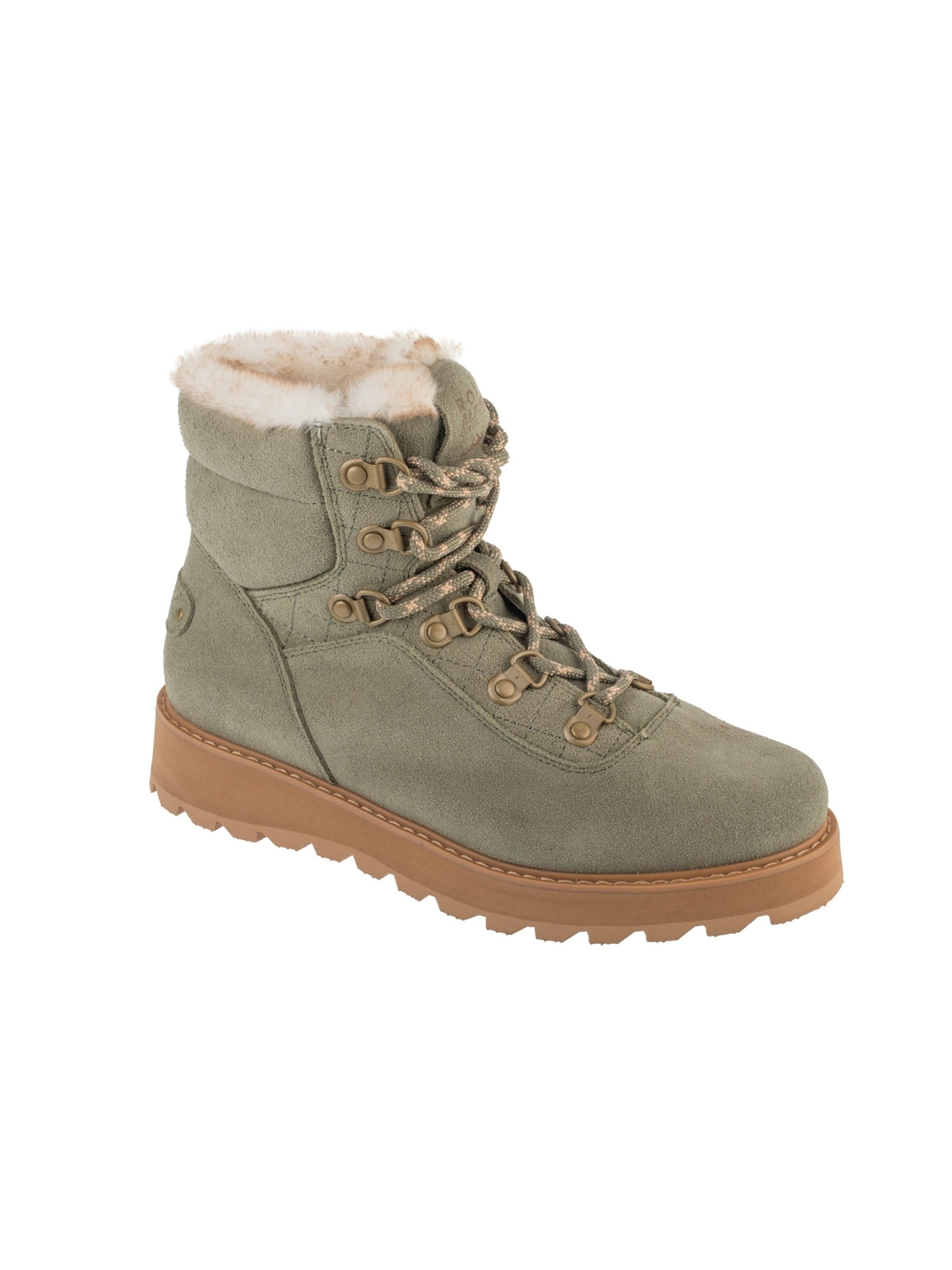 ROXY Lace-up boot in Green: front