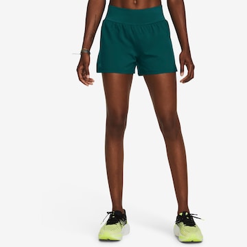 UNDER ARMOUR Regular Workout Pants 'RUN STAMINA' in Green: front