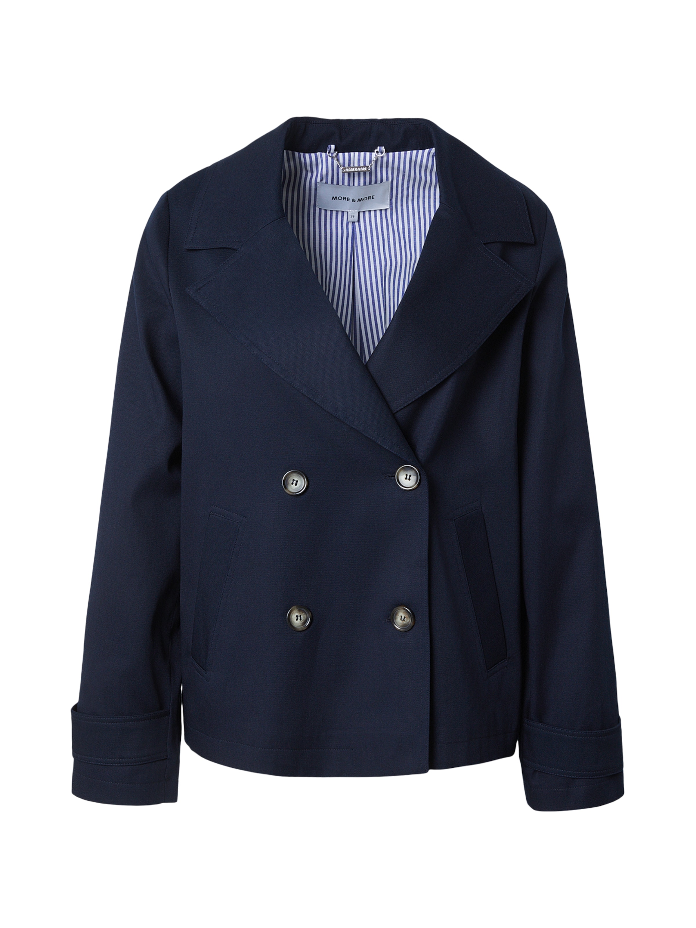 Cappotto di mezza stagione di MORE & MORE in blu: frontale