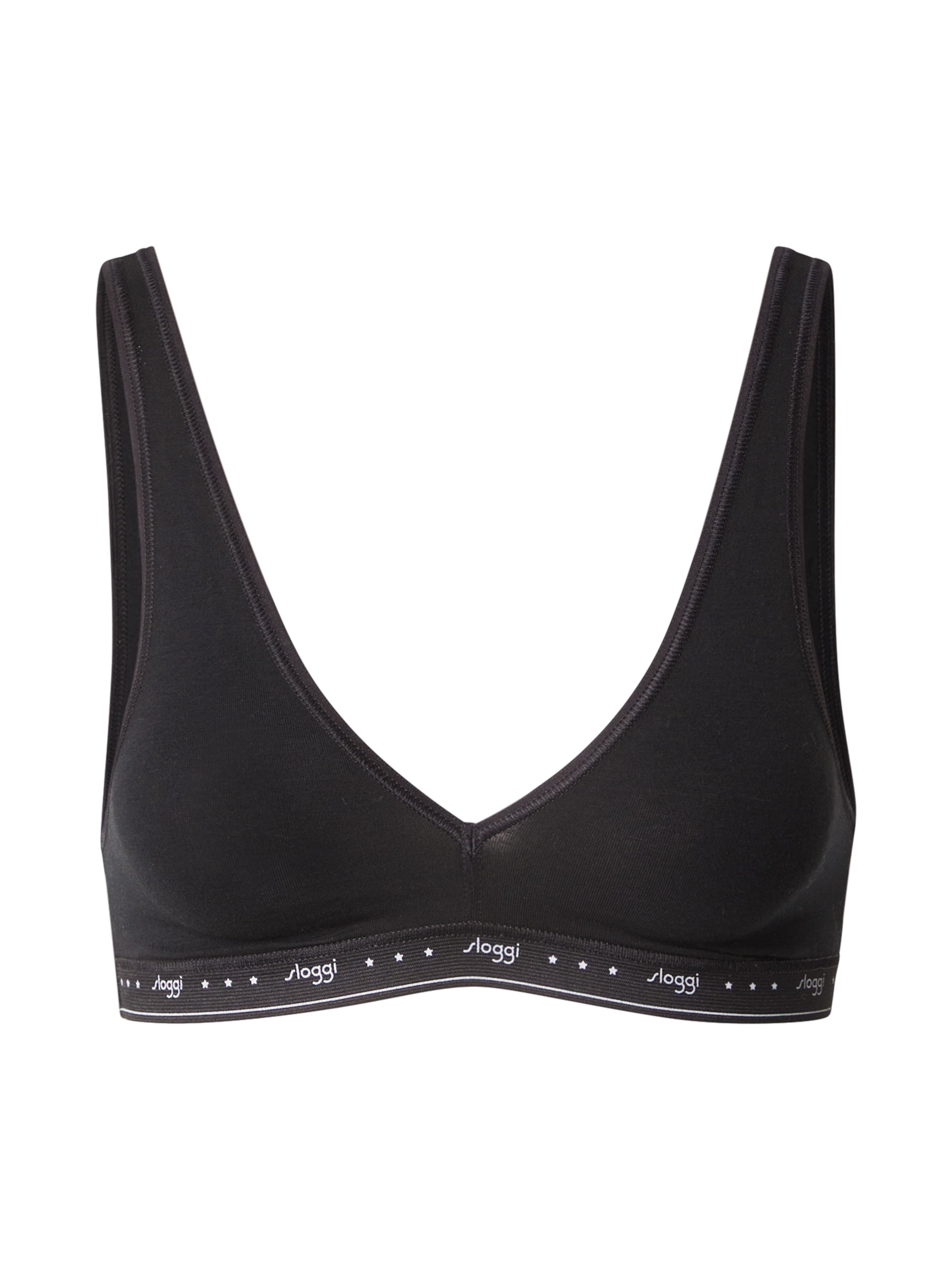 SLOGGI Bustier Melltartó - fekete: elől