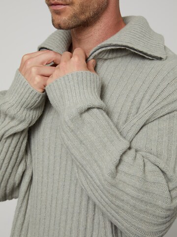 Coupe regular Pull-over 'Eren' DAN FOX APPAREL en gris