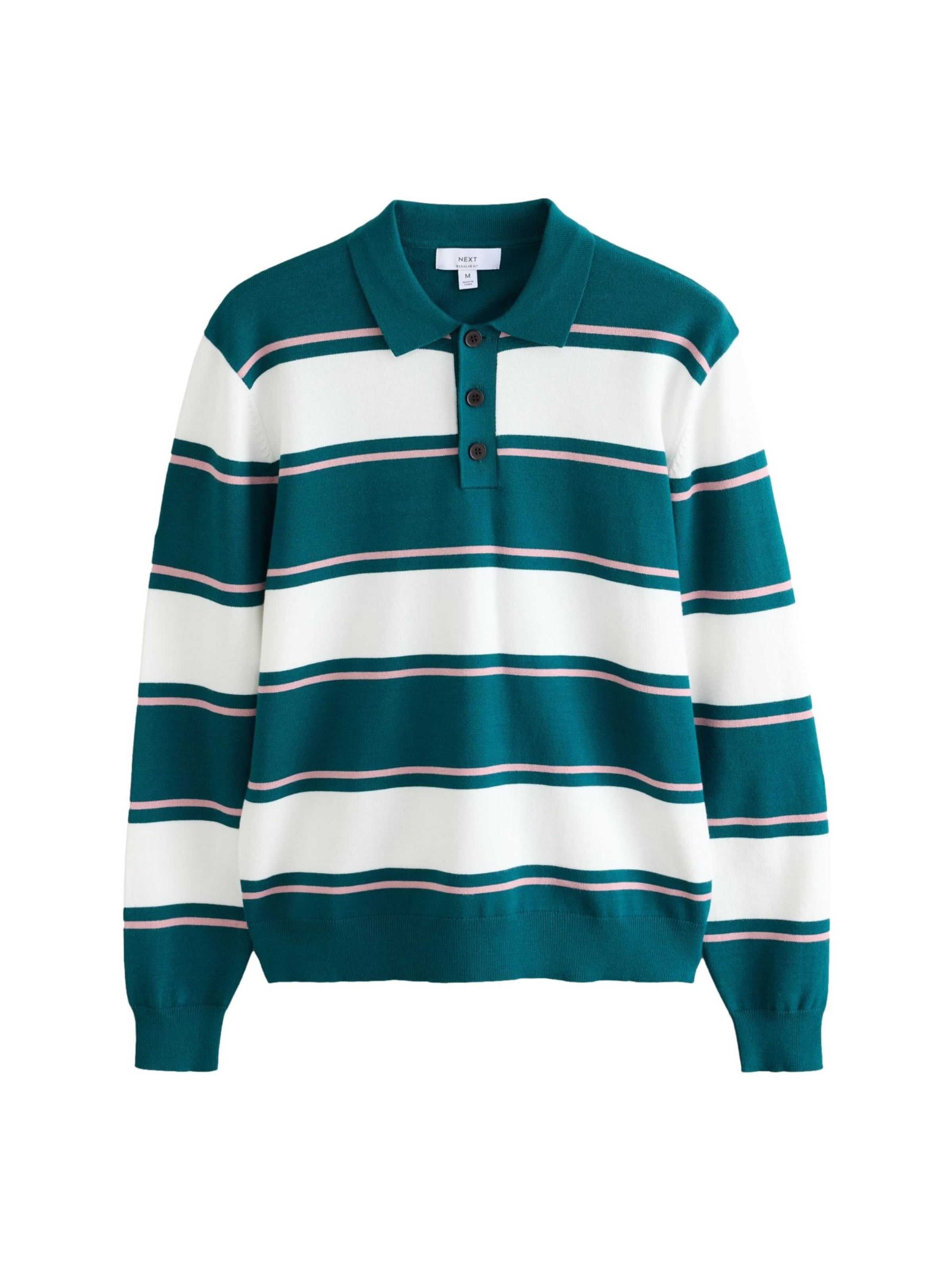 Next Pullover in XS in petrol / altrosa / weiß, Produktansicht