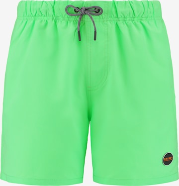 Shiwi Plavecké šortky 'MIKE' – zelená: přední strana