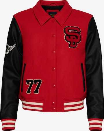 Superdry Between-Season Jacket 'Varsity' in Red: front