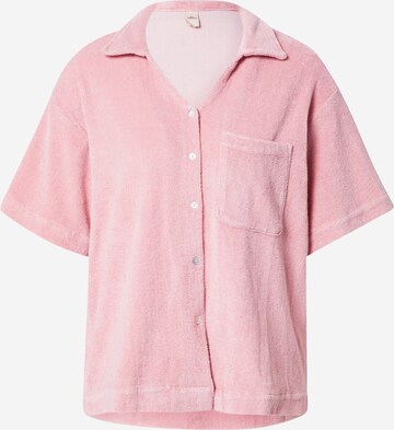 Camicia da donna 'Charlee Terry' di BeckSöndergaard in rosa: frontale