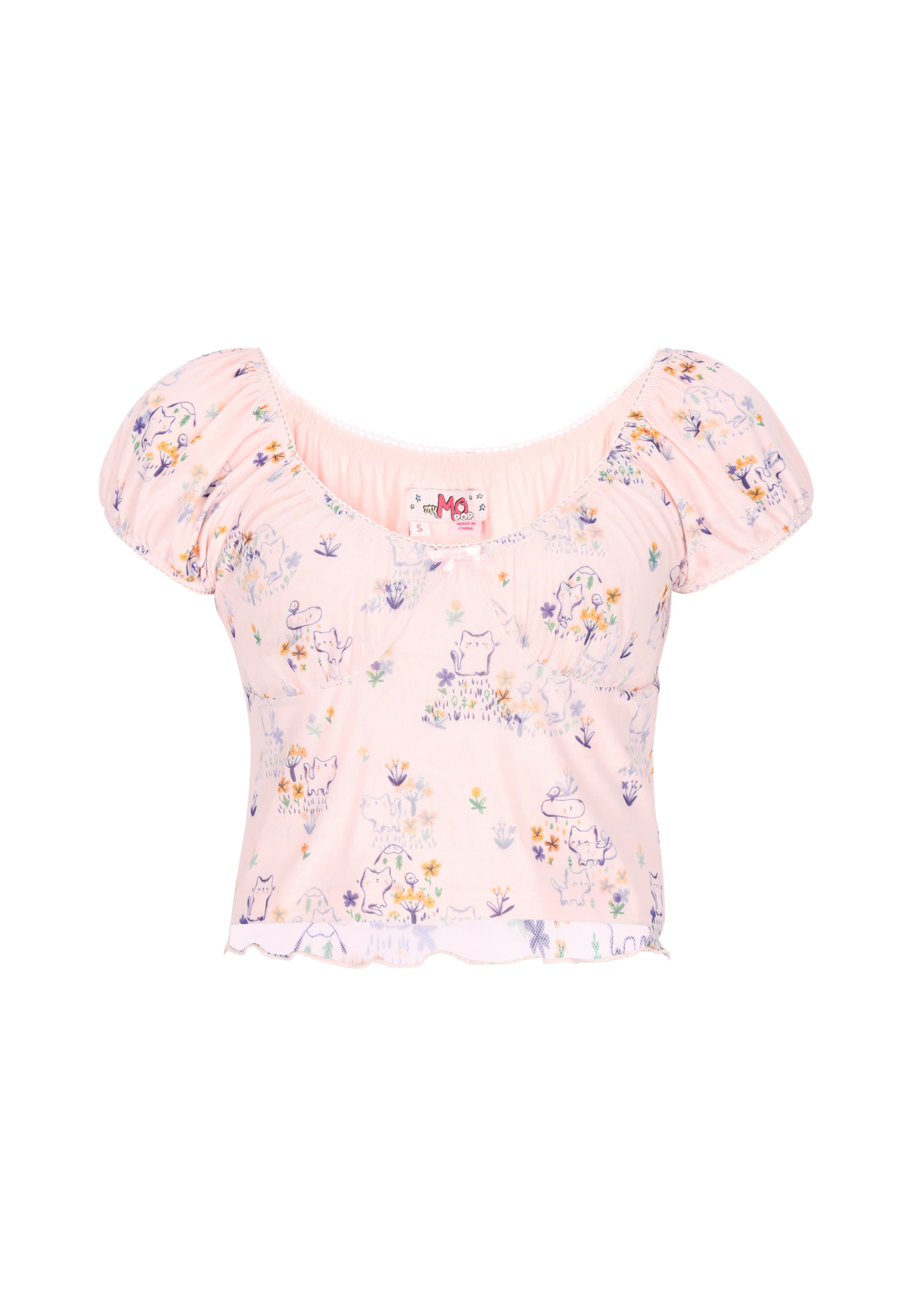 MYMO - Blusa em rosa: frente