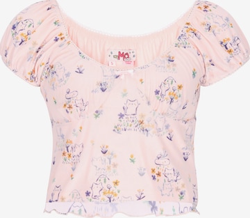 MYMO - Blusa em rosa: frente