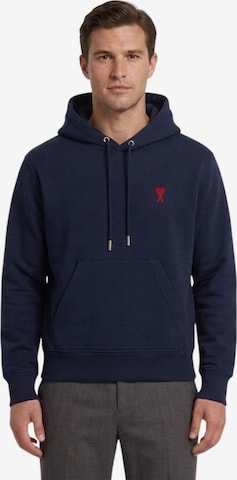 Ami - Sudadera 'Ami Sweatshirt Herren dunkelblau mit Kapuze' en azul: frente