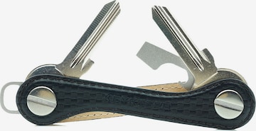JP1880 Key Ring in Black: front