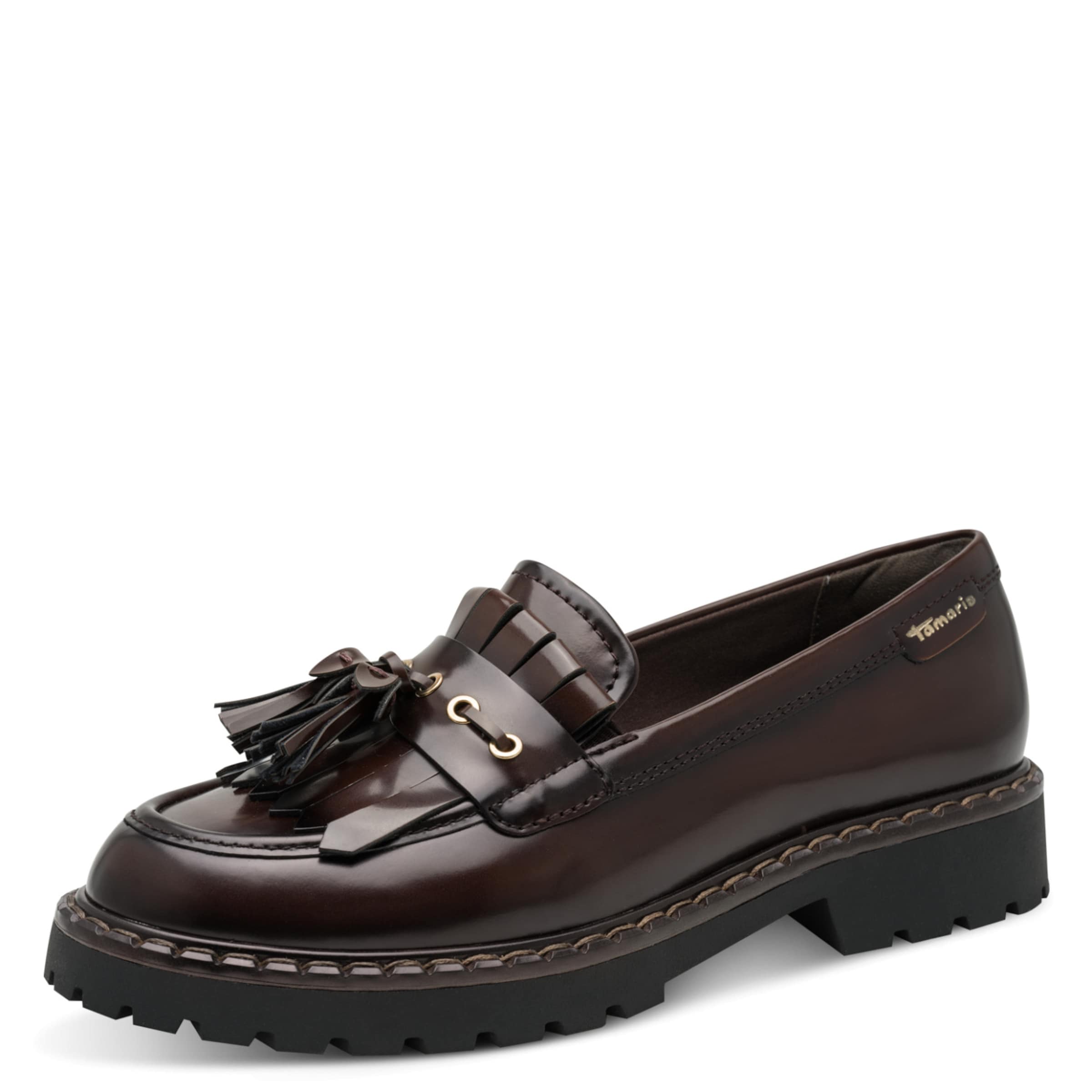 Tamaris Slip-ons in Brown: front
