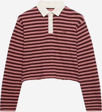 Superdry & Co Shirt 'Athletic Essentials' in L in Dusky pink / Wine red / White, Item view