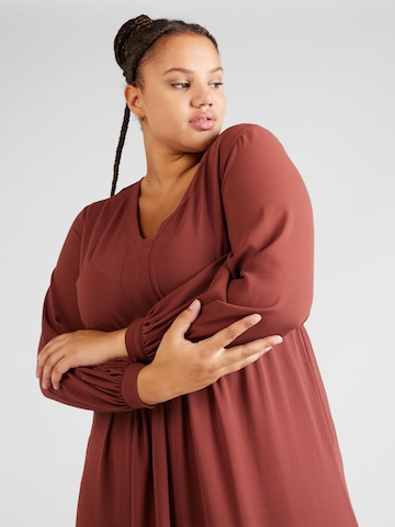 ABOUT YOU Curvy Dress 'Nola' in Brown