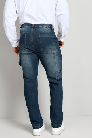 Coupe slim Jeans cargo Boston Park en bleu