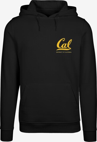 Merchcode Sweatshirt 'Berkeley University - Cal' in Zwart: voorkant