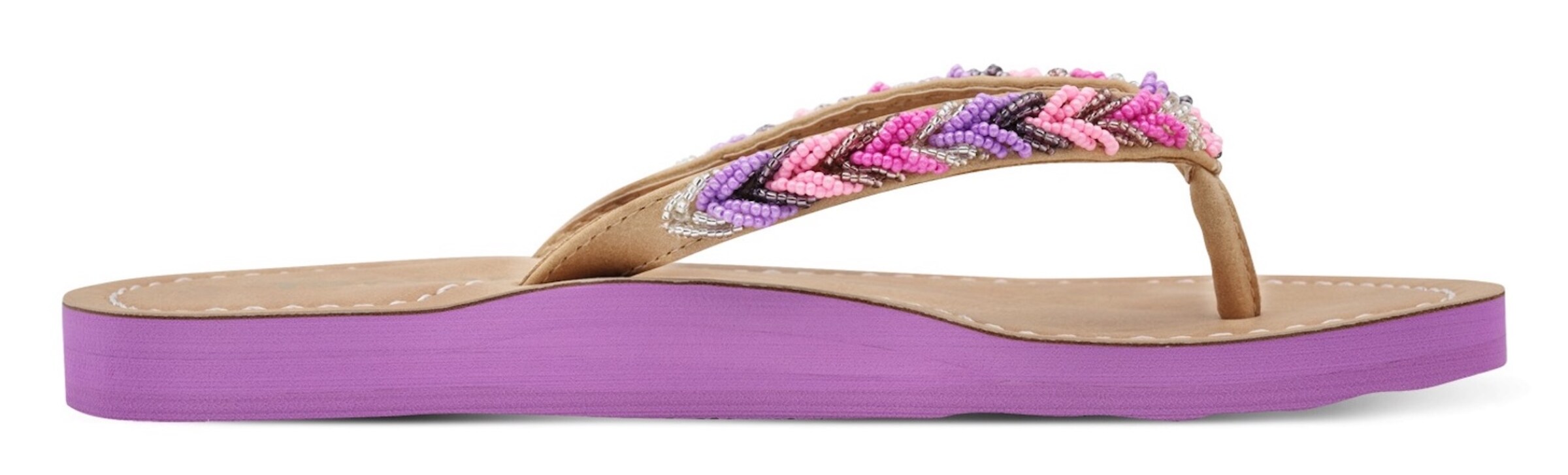 Tamaris T-Bar Sandals in Purple