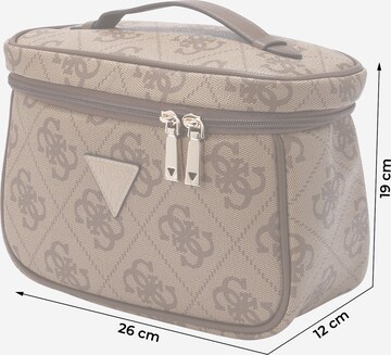 GUESS Kulturtasche 'BERTA' in Beige