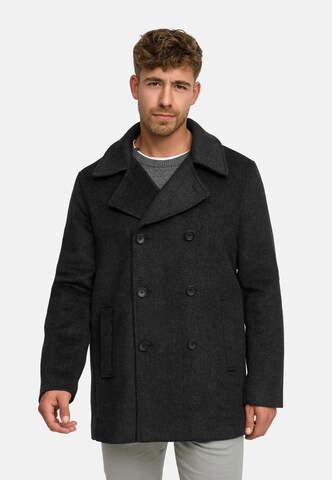 INDICODE JEANS Winterjas 'INParade' in Zwart: voorkant