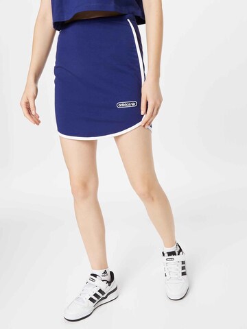 ADIDAS ORIGINALS Skirt 'Mini With Binding Details' in Blue: front