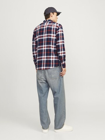 JACK & JONES Regular Fit Hemd in Blau