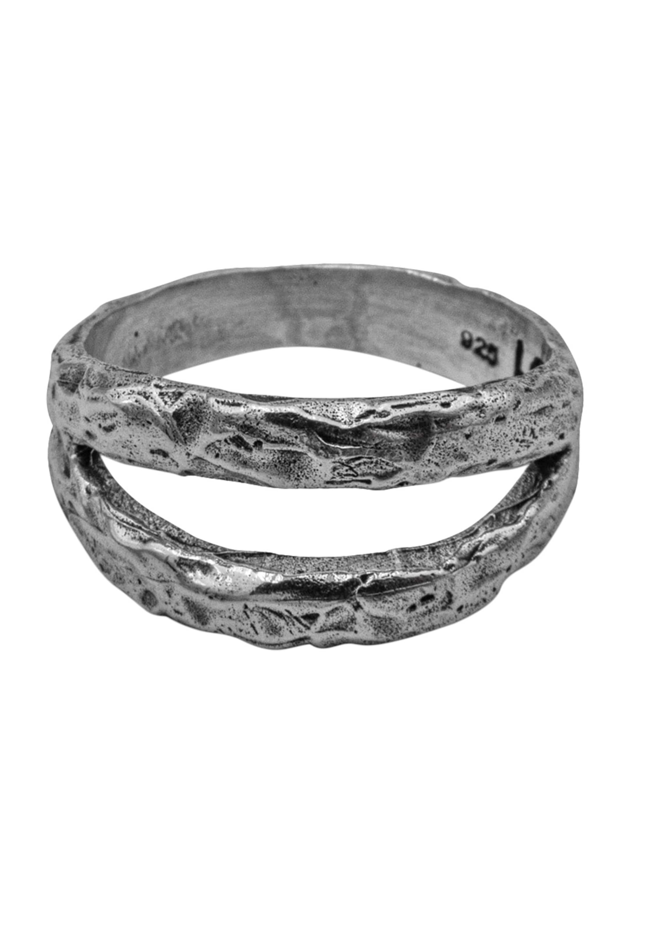 Haze&Glory Ring 'Twin' in Zilver: voorkant