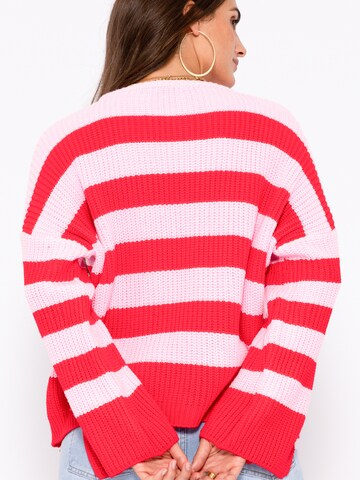 SASSYCLASSY Pullover i overstørrelse i pink