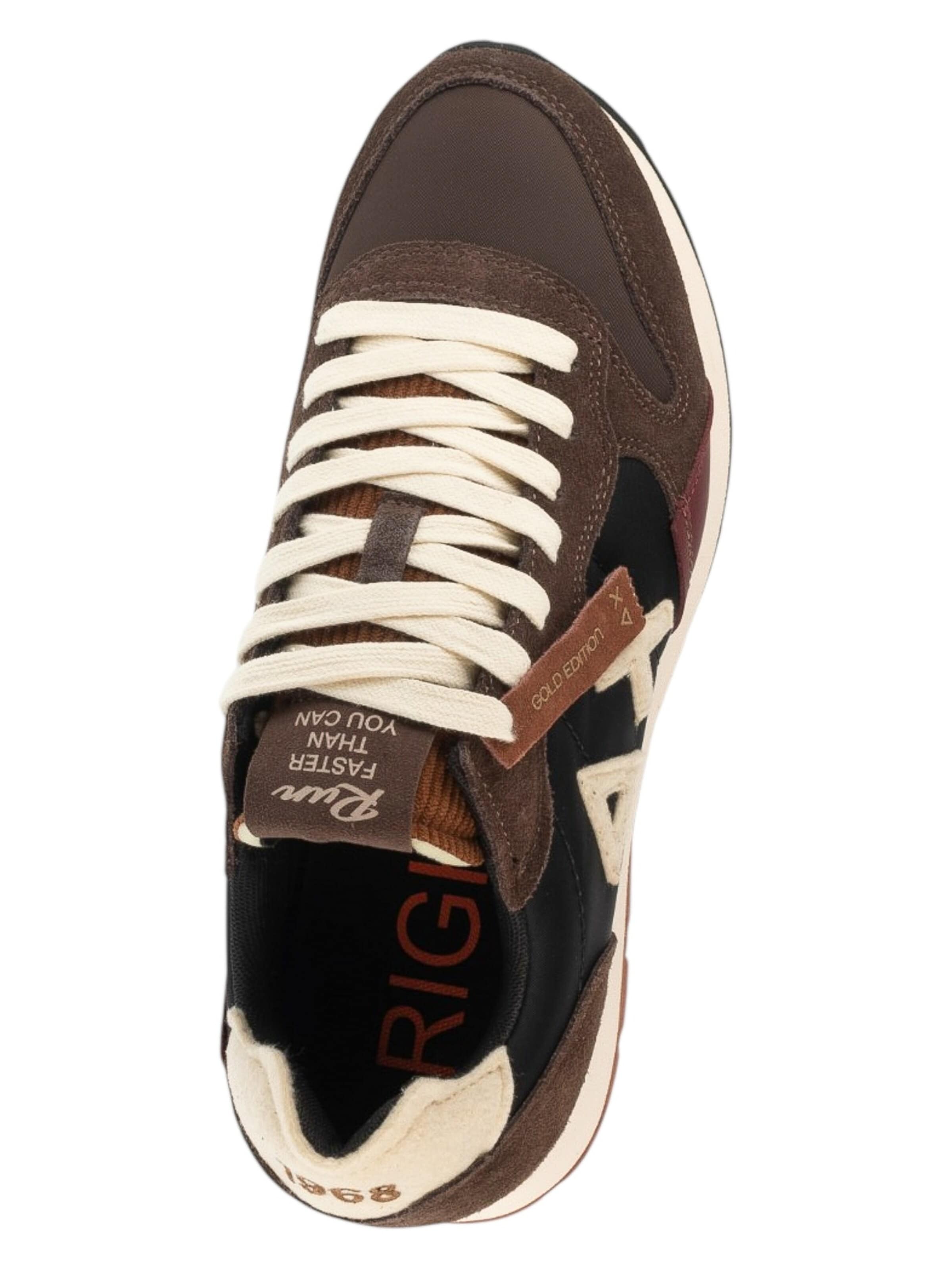 SUN68 Sneakers laag 'Tom Winter Style' in Bruin