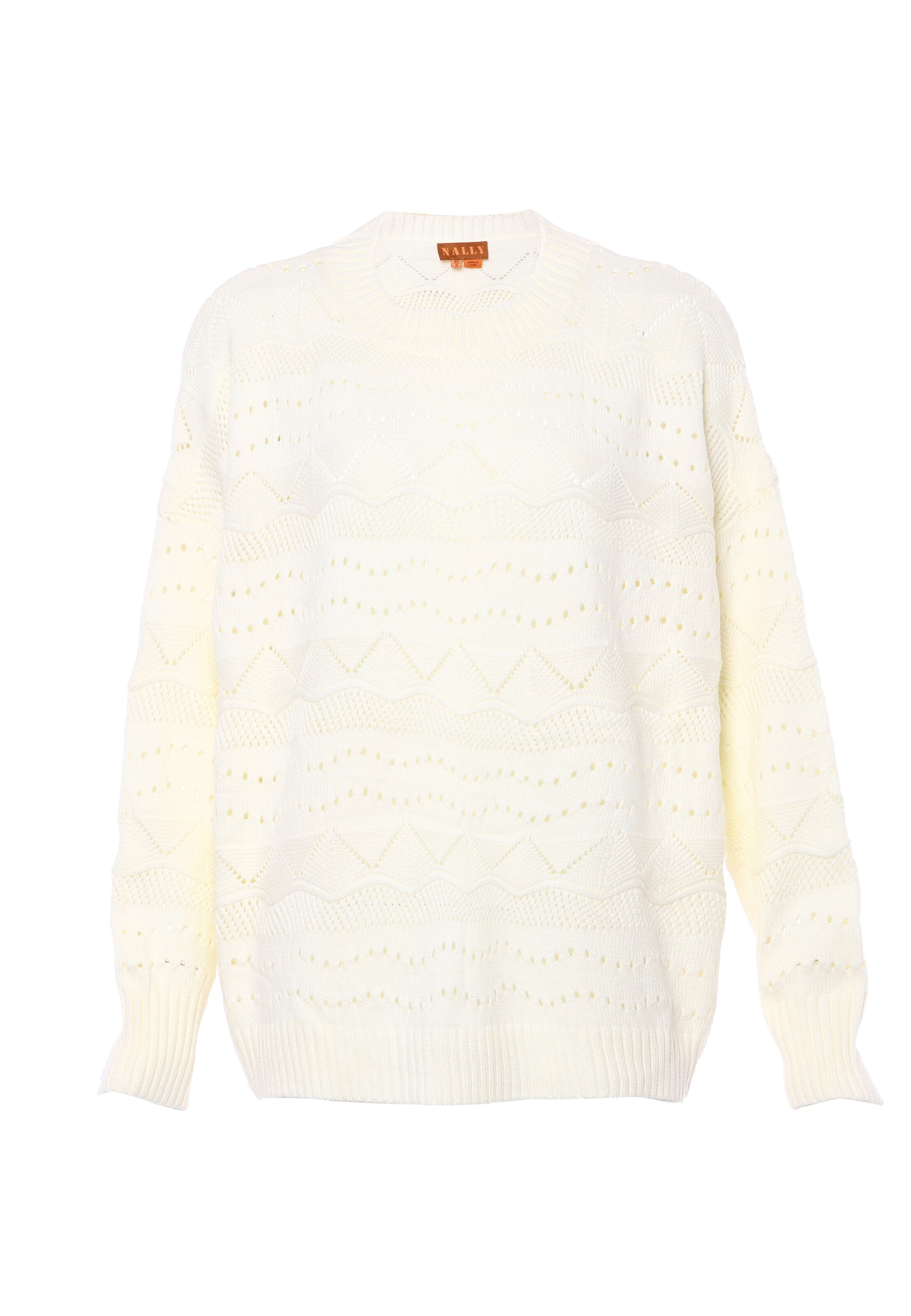 NALLY Sweater 'Nally' in White: front
