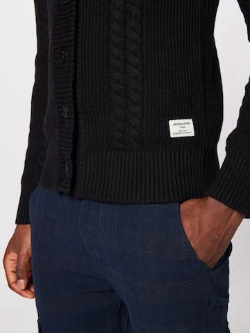 JACK & JONES Cardigan 'TED' i sort