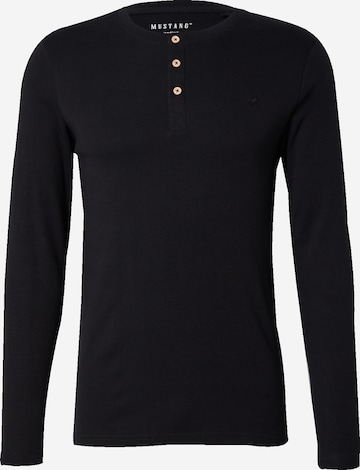 juoda MUSTANG Marškinėliai 'ARMINTO': priekis