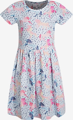 Robe happy girls en bleu : devant