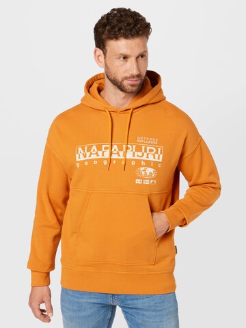 NAPAPIJRISweater majica 'BEB' - narančasta boja: prednji dio