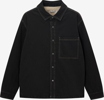 Pull&Bear Between-Season Jacket in Black: front