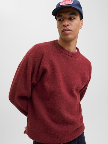 JACK & JONES - Pullover 'JJESOHO OLLIE' em vermelho
