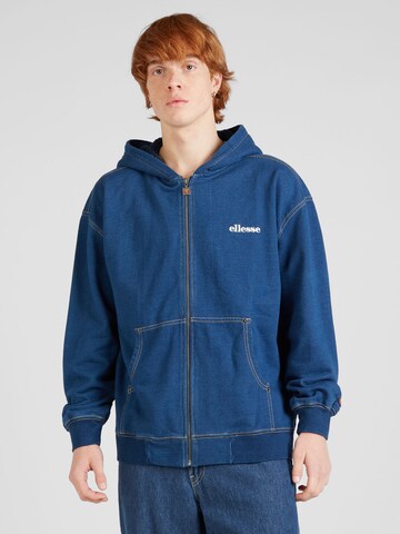 ELLESSE Zip-Up Hoodie 'Kat' in Blue: front