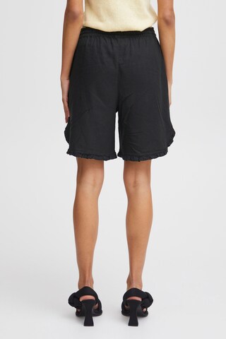 b.young Regular Trousers 'Falakka Frill' in Black
