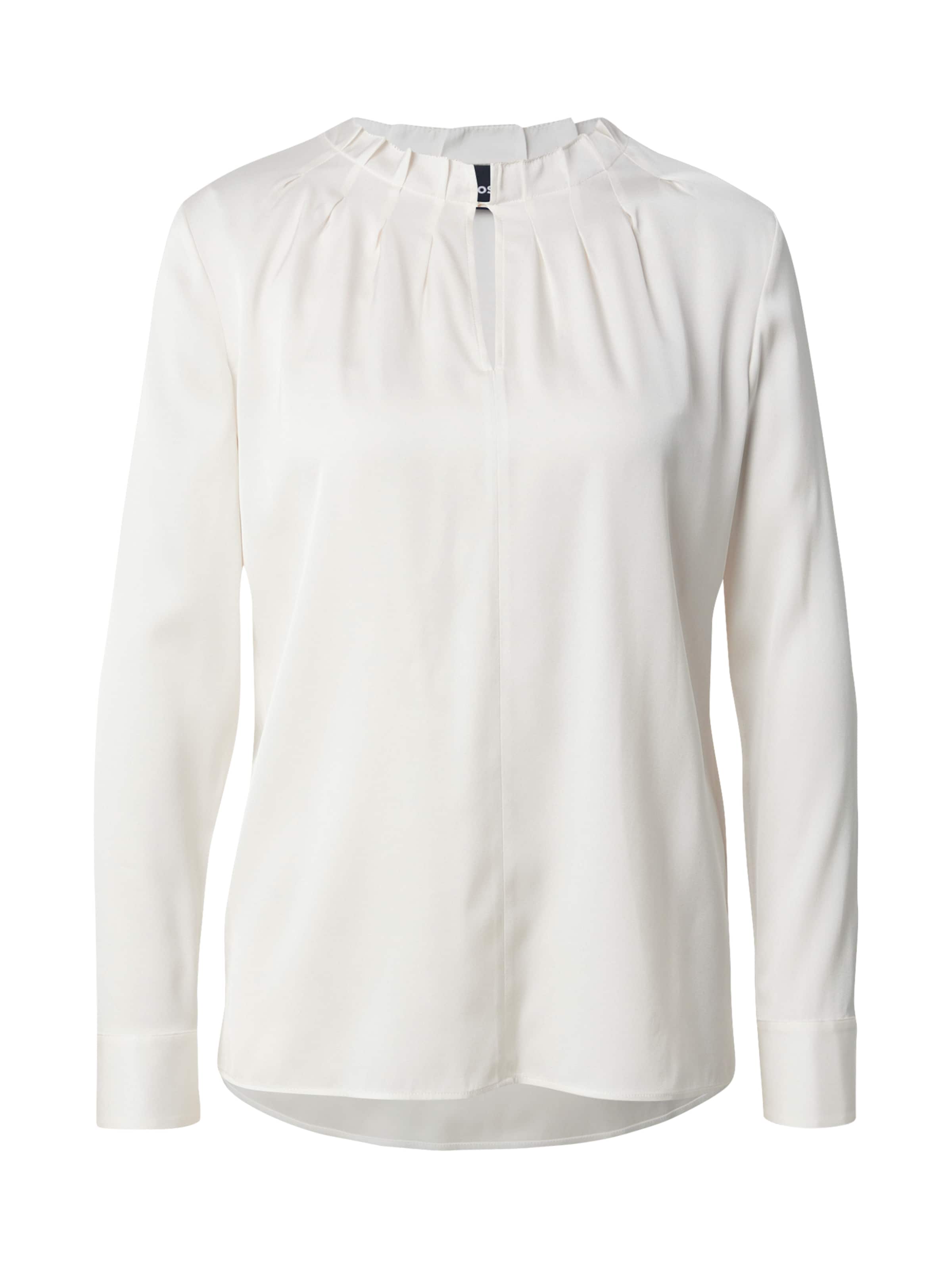 BOSS Блуза &#x27;Banorah1&#x27; в бяло: отпред