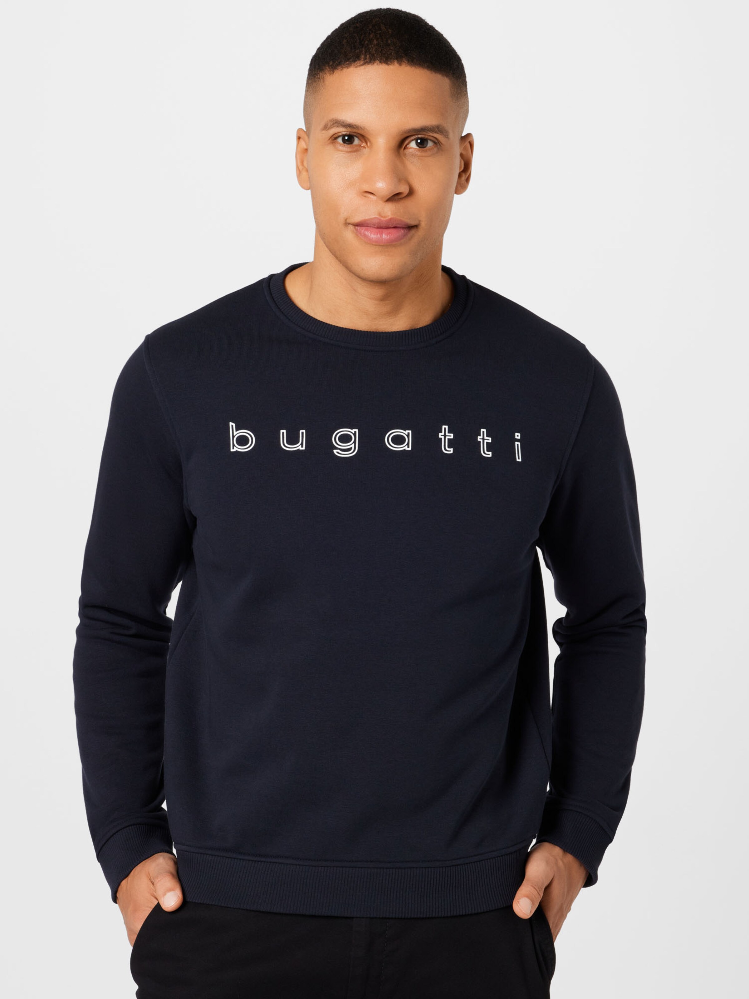 Männer Große Größen bugatti Sweatshirt in Dunkelblau - PH67911 Männer Große Größen bugatti Sweatshirt in Dunkelblau - PH67911