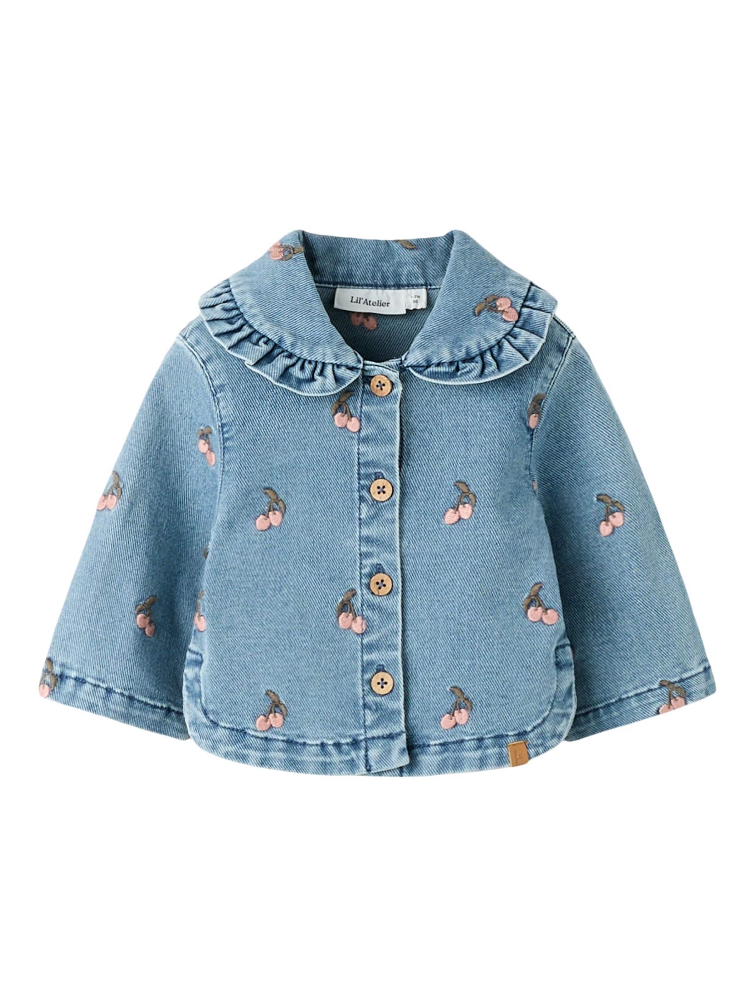 Veste mi-saison Lil'Atelier en bleu : devant
