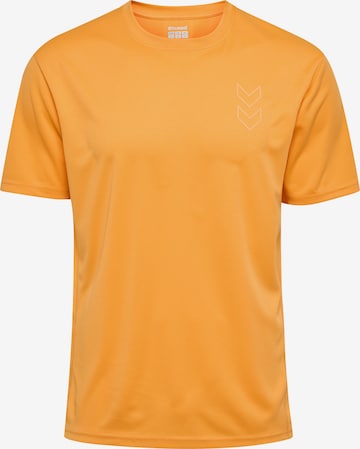 T-Shirt fonctionnel Hummel en orange : devant