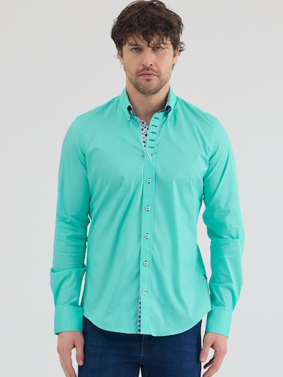 7Camicie Camisa de negocios 'Donatello Iconic Poplin Stretch Man Shirt Green' en verde, Vista del producto