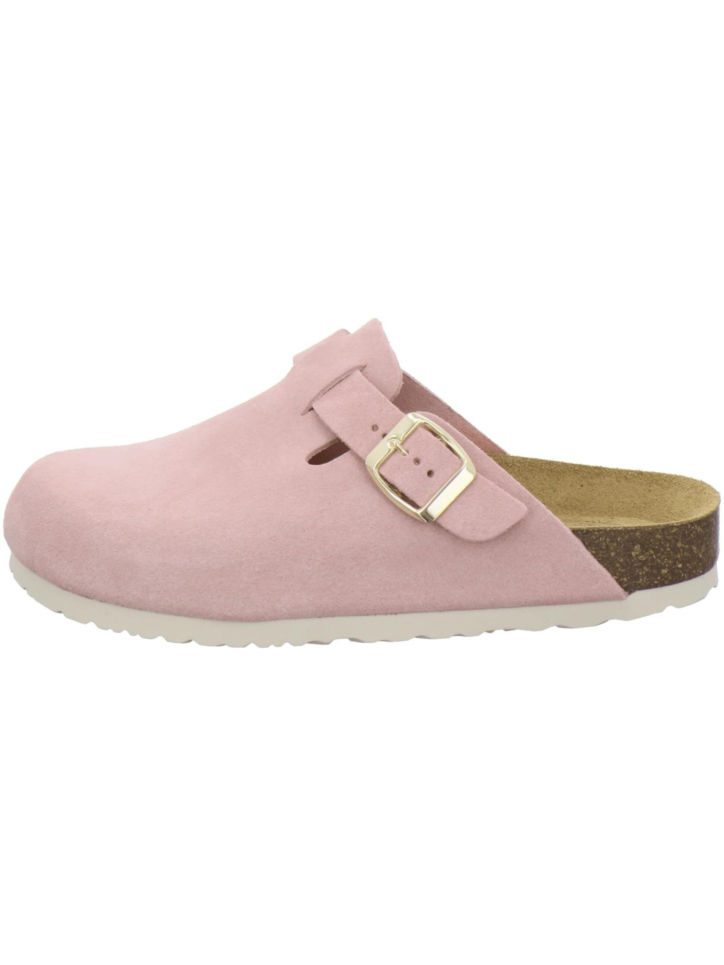 Sabots 'Clogs Damen rose Veloursleder' AFS-Schuhe en rose