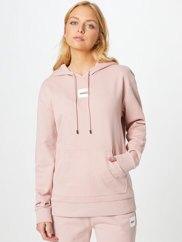 HUGO - Sweatshirt 'Dasara' em rosa: frente