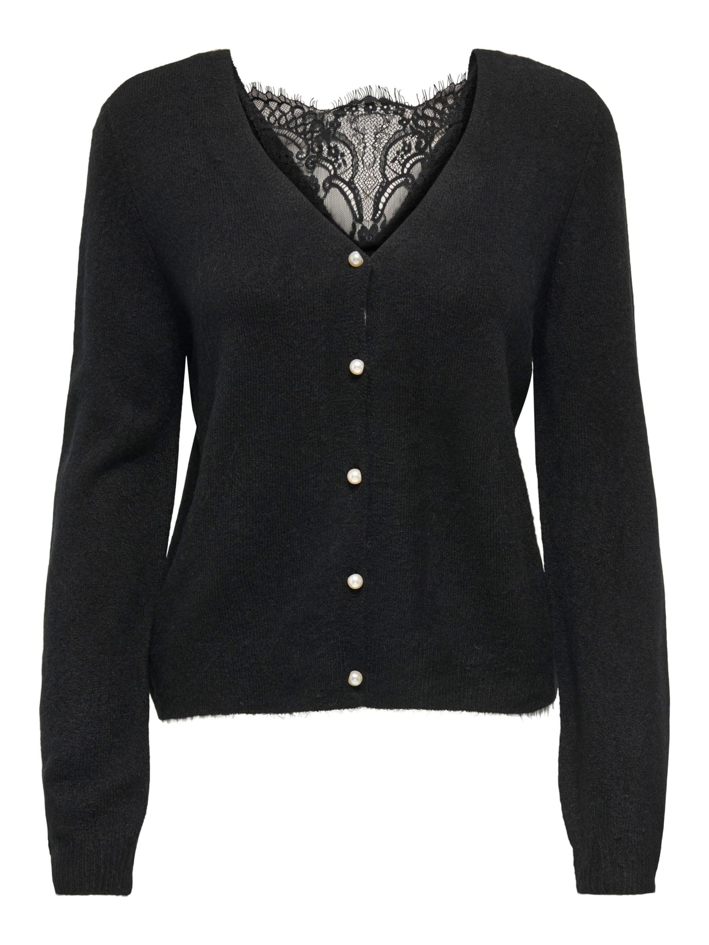 ONLY Pletena jopa 'ONLADELE' | črna barva: sprednja stran