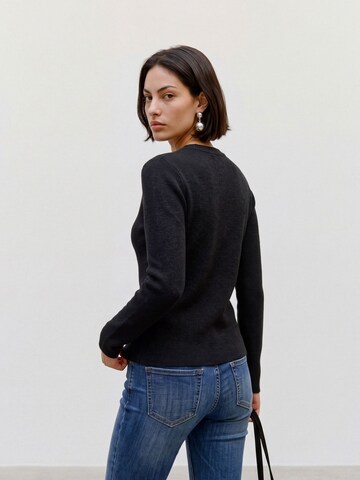 VERO MODA Knit cardigan 'AWJESSICA' in Black