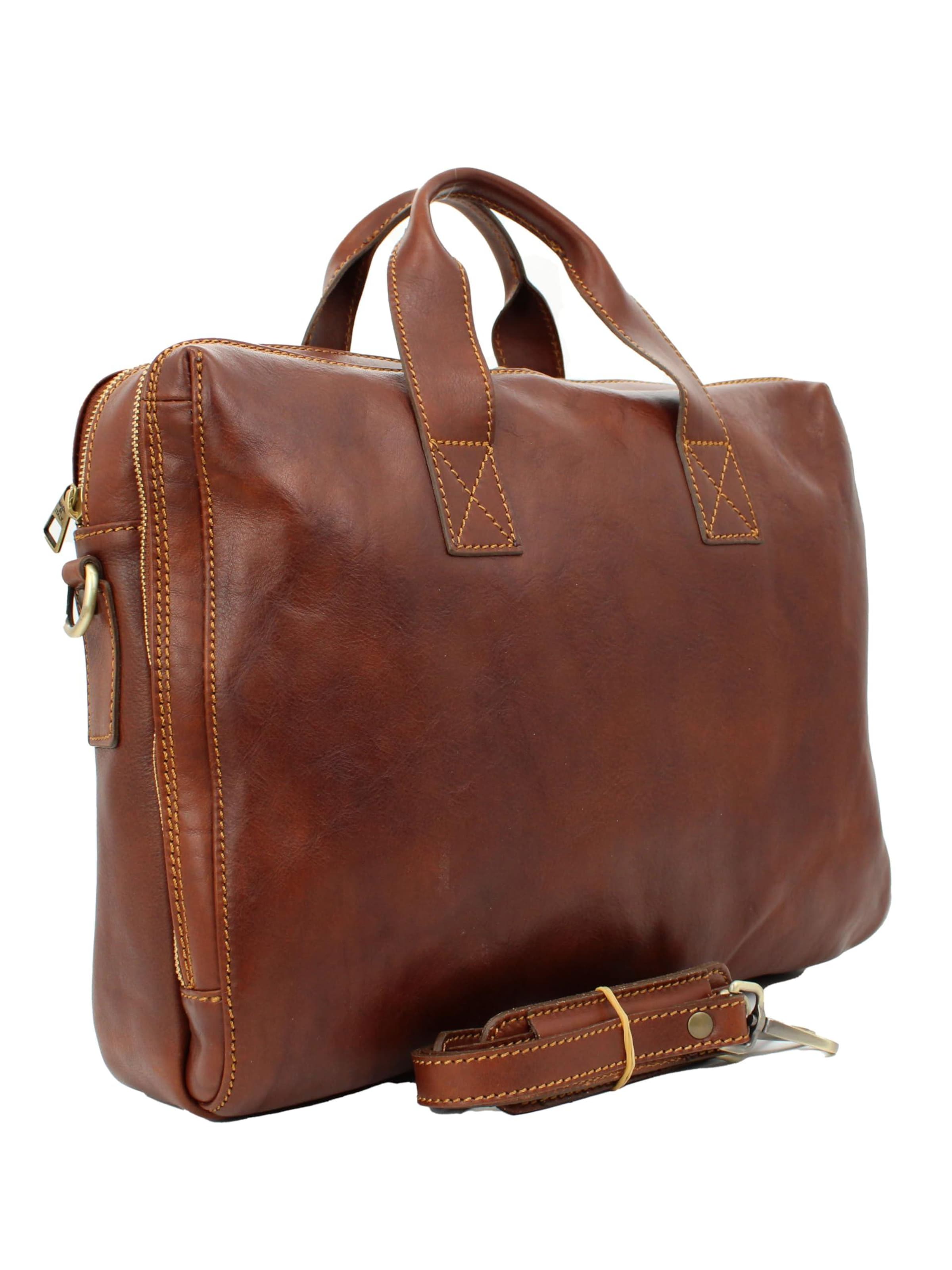 bupell Aktenkoffer 'Ortensio' in Braun: Vorderseite