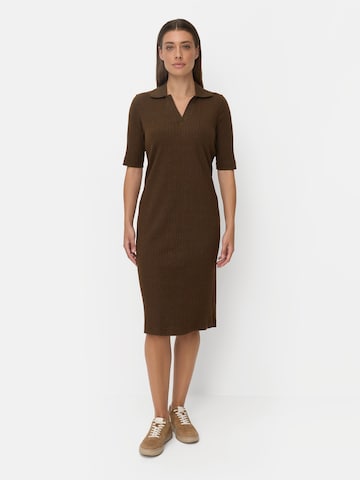 CAMEL ACTIVE Kleid aus Baumwollmix in Braun: Vorderseite