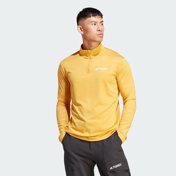 ADIDAS TERREX Performance Shirt 'Multi' in Yellow: front